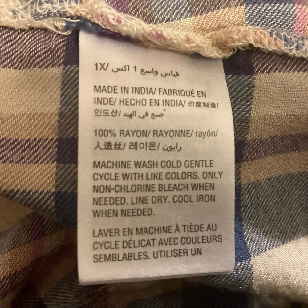 Style & Co lightweight flannel shirt - Picture 5 of 5
